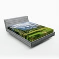 thumbnail image 1 of Ambesonne Yosemite Fitted Sheet, Nature Valley Meadow, Queen Size, Grey Green, 1 of 2
