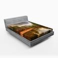 thumbnail image 1 of Ambesonne Yosemite Fitted Sheet, River in Morning View, Full Size, Green, 1 of 2