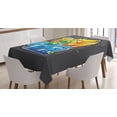 thumbnail image 1 of Ambesonne Youth Tablecloth Rectangular Table Cover, Graffiti Art Youth Power, 60"x90", Multicolor, 1 of 4