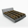 thumbnail image 1 of Ambesonne Zambia Fitted Sheet, Grunge, Full Size, Multicolor, 1 of 3