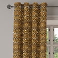 thumbnail image 1 of Ambesonne Zambia Grommet Curtain Single Panel, Wild Tropical Animal, 50"x60", Pale Caramel Dark Brown, 1 of 5
