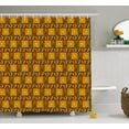 thumbnail image 1 of Ambesonne Zambia Shower Curtain, Kenyan Effects, 69"Wx75"L, Yellow Brown Green, 1 of 2