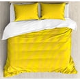 thumbnail image 1 of Ambesonne Zebra Print Duvet Cover Sets, Animal Skin Lines, 2-Queen, Yellow and Mustard, 1 of 7
