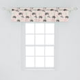 thumbnail image 1 of Ambesonne Zebra Window Valance, Pattern of Abstract Animal Art with Trees and Foliage Design Nursery Cartoon, Curtain Valance for Kitchen Bedroom Decor with Rod Pocket, 54" X 12", Multicolor, 1 of 3