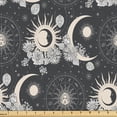 thumbnail image 1 of Ambesonne Zodiac Fabric by the Yard Upholstery, Esoterism Horoscope Pattern, 10 Yards, Charcoal Grey and Ivory, 1 of 5