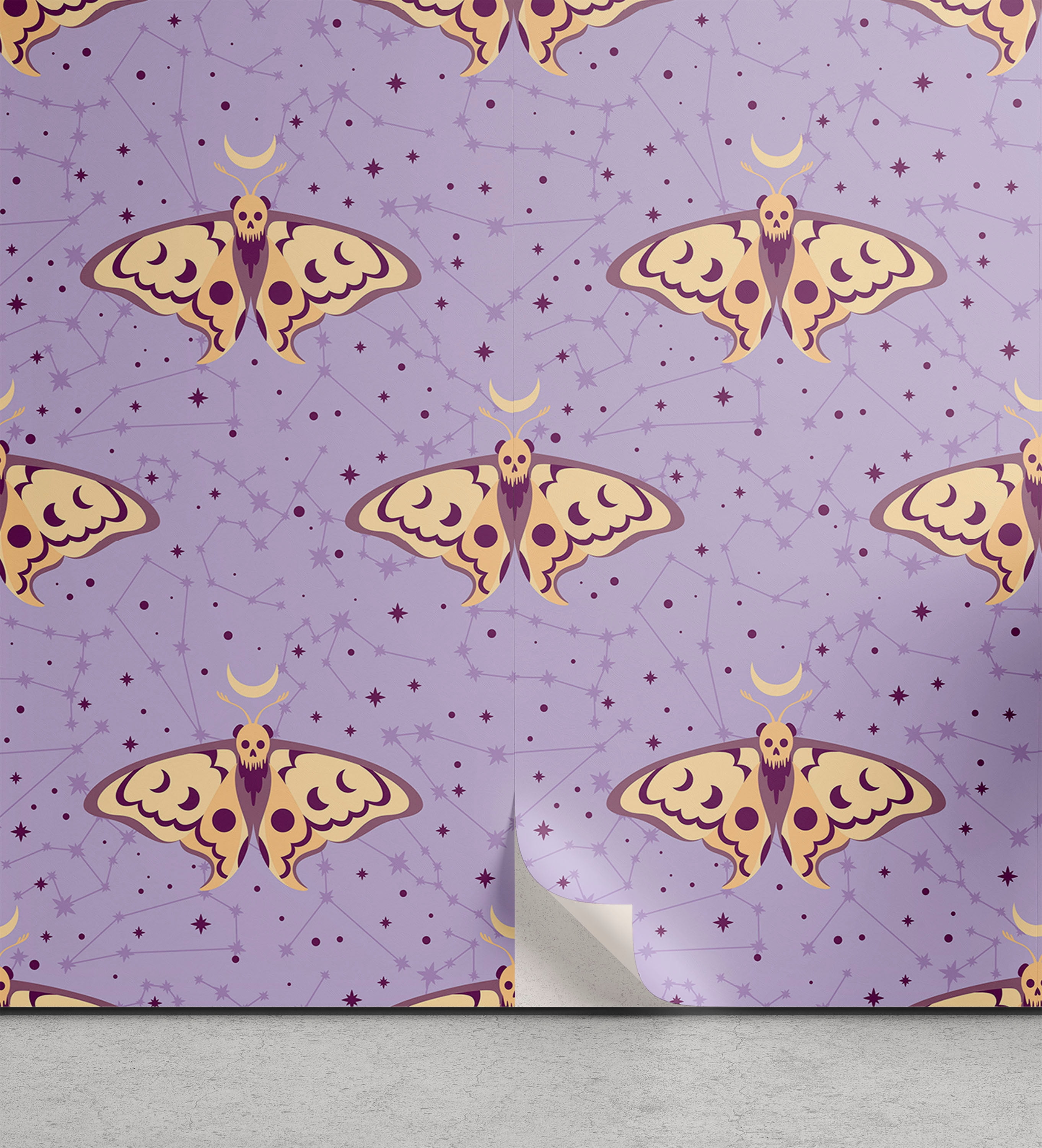 Ambesonne Zodiac Peel & Stick Wallpaper for Home, Butterflies with