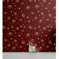 thumbnail image 1 of Ambesonne Zodiac Peel & Stick Wallpaper for Home, Stars Eye Like Shapes Art, 13"x36", Chestnut Brown Mustard, 1 of 5