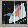 thumbnail image 1 of Ambesonne Zodiac Virgo Kitchen Curtains, Astrology Style Woman, 55"x39", Multicolor, 1 of 3