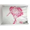 thumbnail image 1 of Ambesonne Zodiac Virgo Pillow Sham, Horoscope Character, 26" X 20", Pale Grey Pink, 1 of 2