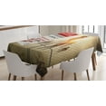 thumbnail image 1 of Ambesonne Zombie Tablecloth Rectangular Table Cover, Dead Man Walking, 60"x90", Multicolor, 1 of 4