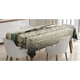 thumbnail image 1 of Ambesonne Zombie Tablecloth Rectangular Table Cover, Old House Vampire, 60"x84", Jade Green Cream, 1 of 4