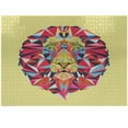 thumbnail image 1 of Ambesonne Zoo Jigsaw Puzzle Durable Cardboard, Colorful Animals Geometric Art, 1000 pcs, Pale Green, 1 of 5