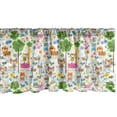 thumbnail image 1 of Ambesonne Zoo Window Valance, Happy Jungle Zoo Animals, 54" X 18", Multicolor, 1 of 3