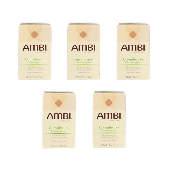 Ambi Complexion Cleansing Bar 3.5 Ounce - Pack of 5