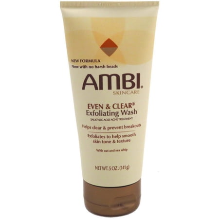 Ambi Even & Clear Exfoliating Wash, 5 oz