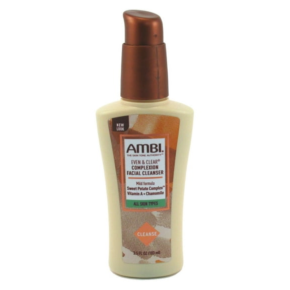 Ambi Even & Clear Facial Cleanser All Skin Types 3.5oz (Pack of 3)