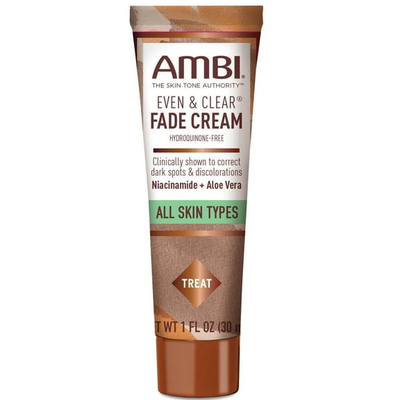 AMBI Even & Clear Facial Fade Cream, Hydroquinone Free, 1 oz