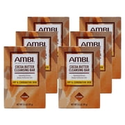 Ambi Skincare Bars Cocoa Butter Cleansing Bar, 3.5 Ounce Pack of 6
