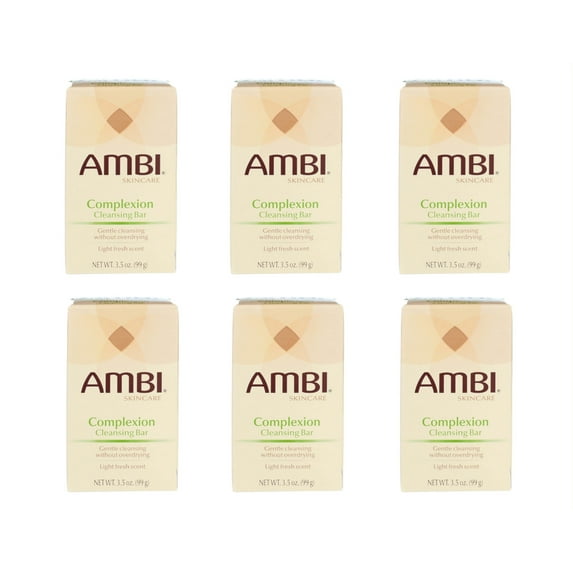 Ambi Soap Complexion Cleansing Bar, 3.5 Oz.,Pack of 6
