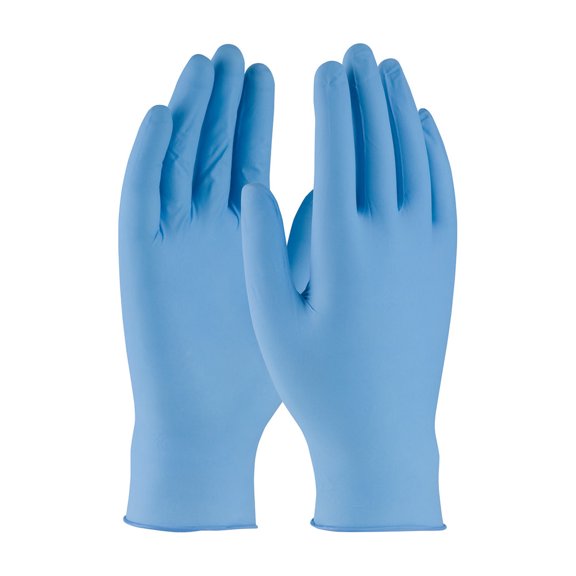 Pip Glove 63-332PF-L Ambi-Dex Disposable Nitrile Gloves, Blue - Large - 100 Per Box