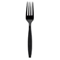 thumbnail image 1 of Ambiance Disposable Heavy Weight PS Plastic Forks, Black, 1,000 Count (Packed 100/Bag, 10 Bags/Case), 1 of 7