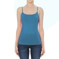 thumbnail image 1 of Ambiance Apparel #61000 Basic Plain Solid Bra-Strap Camisole with Built in Shelf Bra Tank Top Cami, 1 of 4