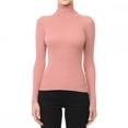 thumbnail image 1 of Ambiance Apparel #65660 Turtle Neck Ribbed Long Sleeve Sweater Top, 1 of 4