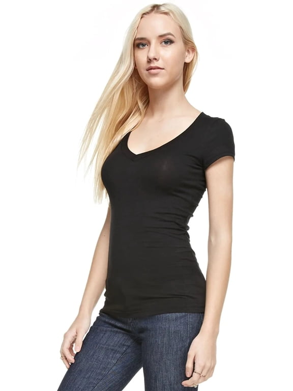 Classic V-Neck Short Sleeve Tee - 65000
