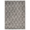 thumbnail image 1 of Ambiance Diamante Dark Grey/White microfiber Rug 5'3" x 7'3", 1 of 1