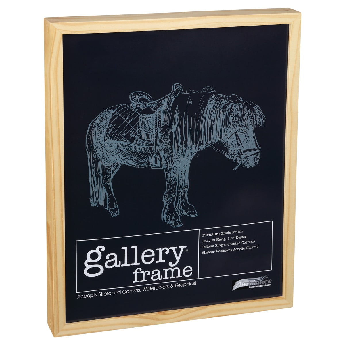 Natural Wood 6x12 Gallery Picture Frame