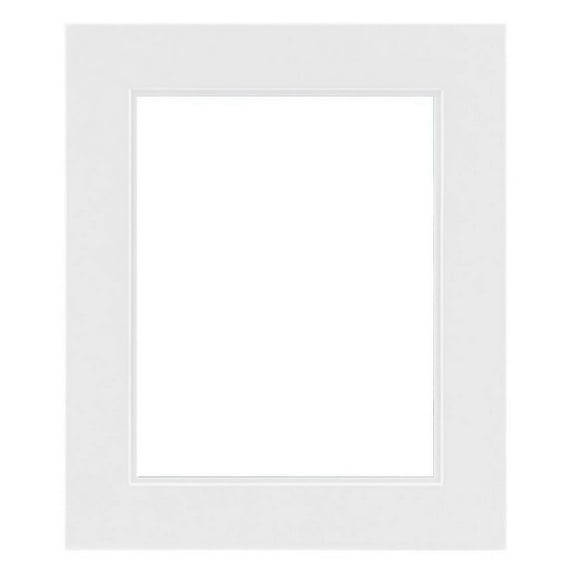 Ambiance Studio White Picture Frames Wood Wide Face Photo Art Frame Includes Plexi Glazing, Backer & Hanging Hardware- Bright White - 8.5X11