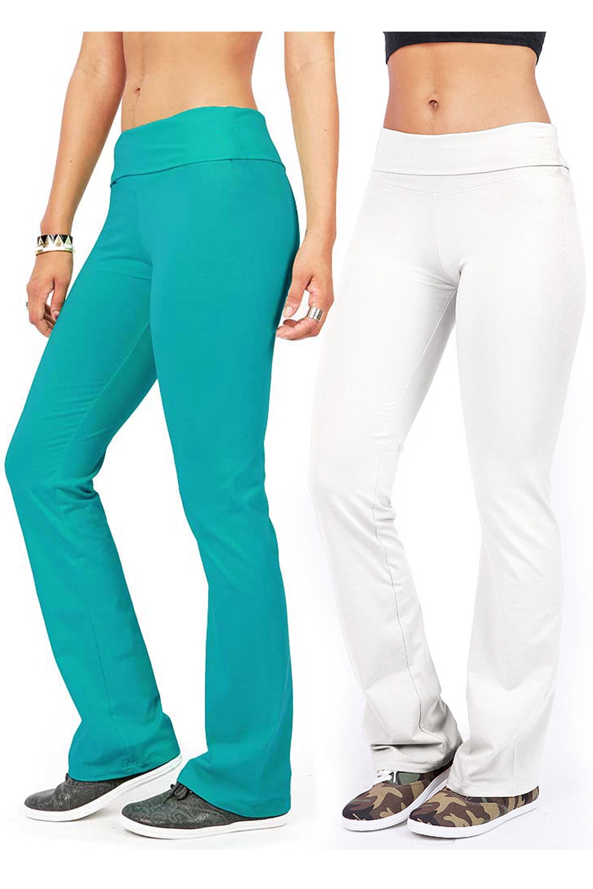 Mid-Rise Yoga Boot-Cut Pants for Women