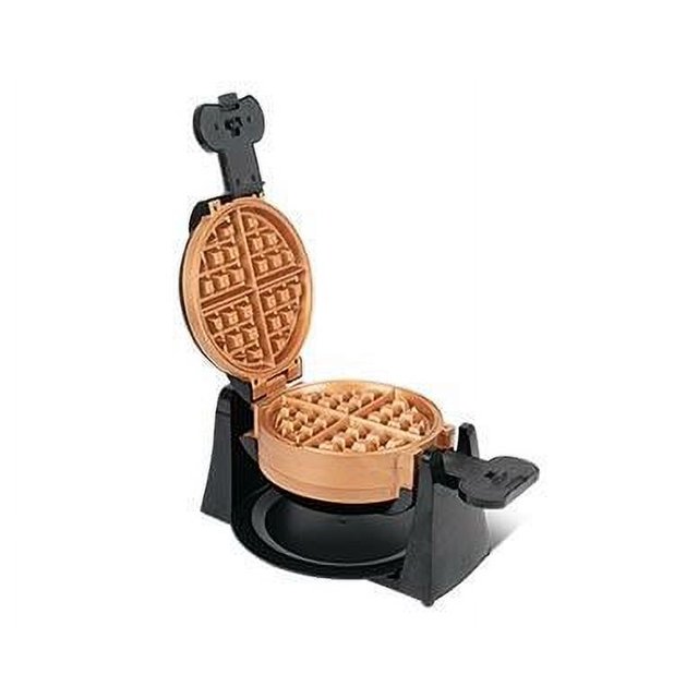 Ambiano Nonstick Rotating Double Waffle Maker with Copper Titanium