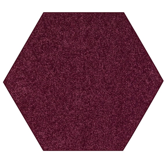 Ambiant Broadway Collection Kids Favourite Area Rugs Cranberry - 4' Hexagon
