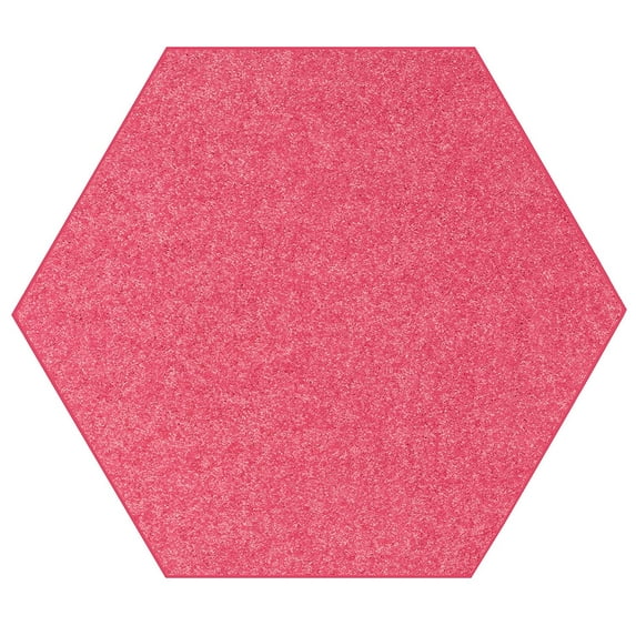 Ambiant Broadway Collection Kids Favourite Area Rugs Pink - 6' Hexagon