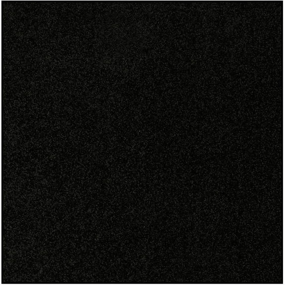 Ambiant Broadway Collection Pet Friendly Area Rugs Black - 3' Square