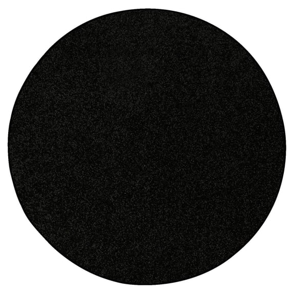 Ambiant Broadway Collection Pet Friendly Area Rugs Black - 7' Round