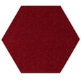 thumbnail image 1 of Ambiant Broadway Collection Pet Friendly Area Rugs Burgundy - 5' Hexagon, 1 of 4