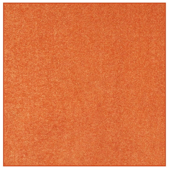 Ambiant Broadway Collection Pet Friendly Area Rugs Orange - 6' Square