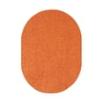 thumbnail image 1 of Ambiant Broadway Collection Pet Friendly Area Rugs Orange - 8' x 10' Oval, 1 of 4