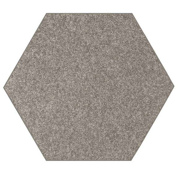 Ambiant Broadway Collection Pet Friendly Grey 10' Hexagon - Area Rug