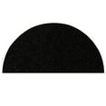 thumbnail image 1 of Ambiant Broadway Collection Solid Color Area Rugs Black - 66" x 132" Half Round, 1 of 4