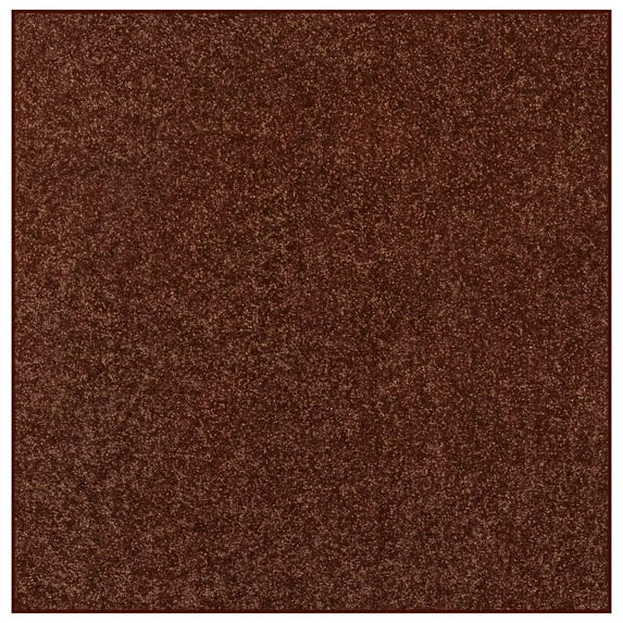 Ambiant Broadway Collection Solid Color Area Rugs Chocolate - 8' Square