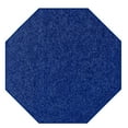 thumbnail image 1 of Ambiant Broadway Collection Solid Color Area Rugs Neon Blue - 5' Octagon, 1 of 4