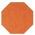 thumbnail image 1 of Ambiant Broadway Collection Solid Color Area Rugs Orange - 6' Octagon, 1 of 4