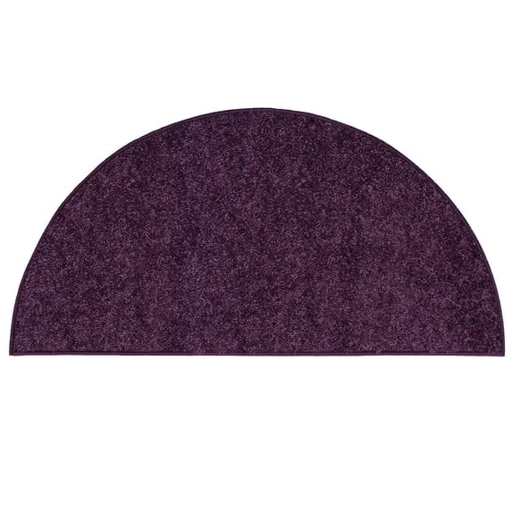 Ambiant Galaxy Way Kids Favourite Area Rugs Purple - 20" x 40" Half Round