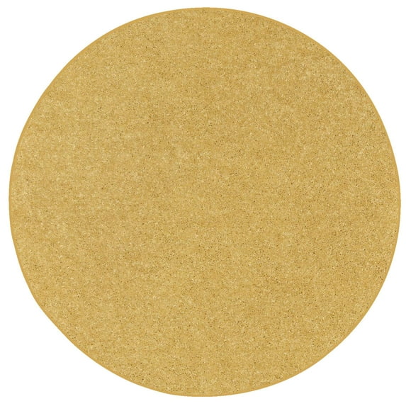 Ambiant Color World Collection Pet Friendly Yellow 9' Round - Area Rug