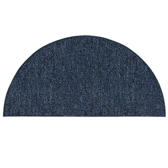 Ambiant Galaxy Way Kids Favorite Indoor Outdoor Area Rug Petrol Blue - 66" x 132" Half Round