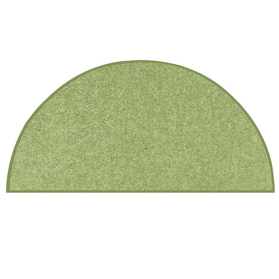 Ambiant Galaxy Way Pet Friendly Area Rugs Lime Green - 24" x 48" Half Round