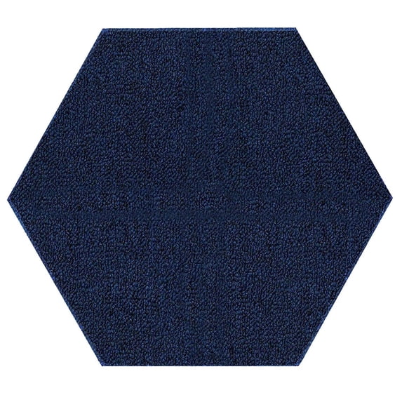 Ambiant Galaxy Way Pet Friendly Indoor Outdoor Area Rug Navy - 8' Hexagon
